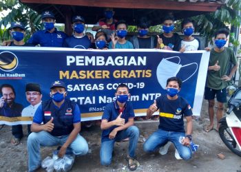 Satgas Covid-19 DPW NasDem NTB, bagikan 10.000 masker