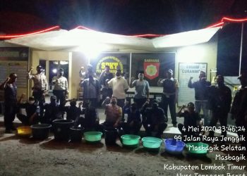 Polsek Masbagik Amankan Warga Sedang Pesta Miras Dan Penjual