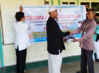 PKM Karleko  Berikan Bantuan APD Di Ponpes Darusy Syifa’ dan Majelis Mujahidin
