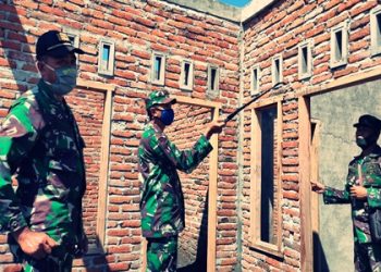 Dandim 1615/Lotim Cek Progres Rehab Rekon di Wilayah Sambelia