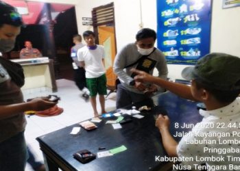 Polsek KP3 Laut Khayangan Tangkap Dua Warga Sumbawa Bawa Shabu