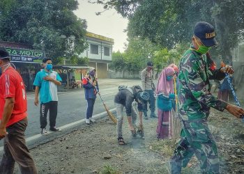 Kodim 1615/Lotim All Out Dukung Program Kampung Sehat