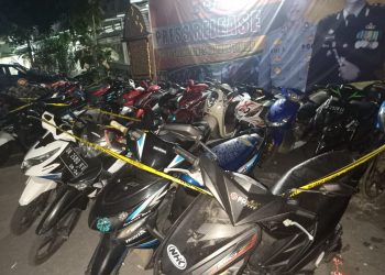 Delapan Belas unit Motor Hasil Curian di Amankan Polres Lombok Timur