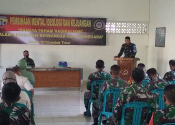 Tingkatkan Mental Juang Prajurit, Kodim Lotim Berikan Pembinaan