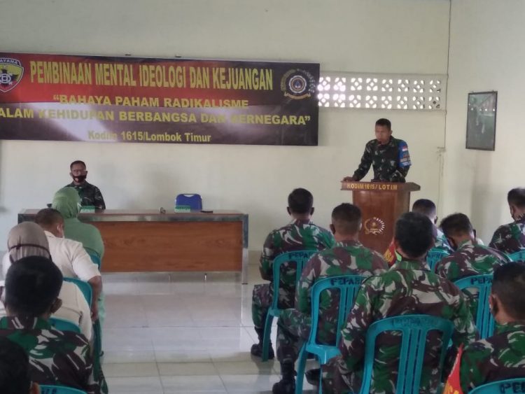 Tingkatkan Mental Juang Prajurit, Kodim Lotim Berikan Pembinaan