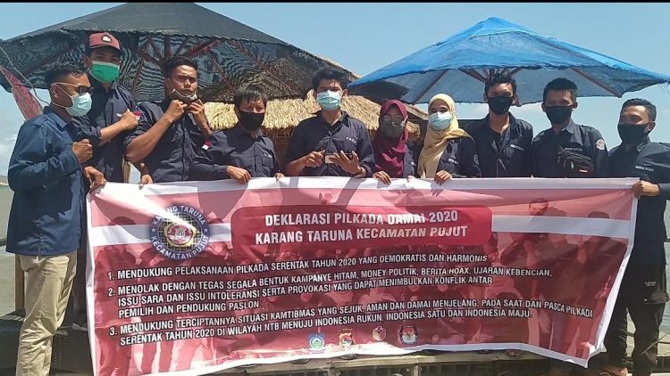 Karang Taruna Di Loteng Gelar Deklarasi Damai Sukseskan Pilkada
