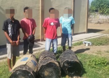 Empat Pencuri Drum Aspal Ditangkap Polisi