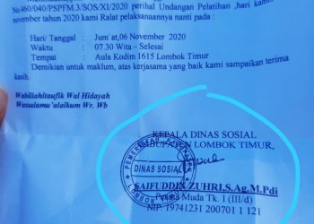 Heboh, Kabid Pakir Miskin Tandatangai Surat Sebagai Kadis Sosial Lotim