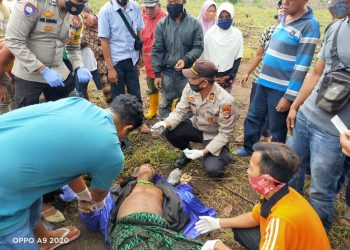 Geger, Kakek Umur 70 Tahun Ditemukan Meninggal Di Ladang Jagung Tertindih Sepeda Motor