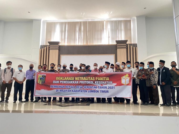Deklarasi Panitia Pilkades Lotim Menuju Pilkades Damai Tahun 2021‎