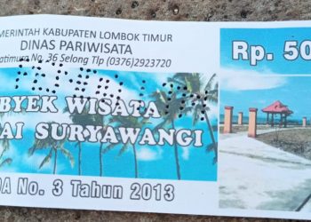 Penarikan Retribusi Masuk Pantai Suryawangi Disorot