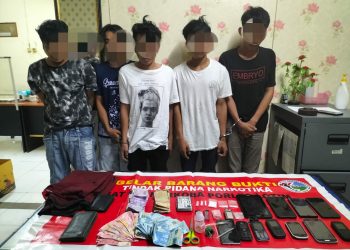 Lima Warga Aikmel dan Lenek Ditangkap Polisi Karena Narkoba‎