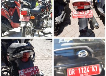 Randis Di Kantor Bupati Lotim Ditemukam Platnya Mati