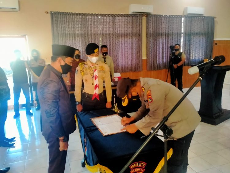 Kapolres Lotim Kukuhkan Pengurus Komunitas Purna Saka Bhayangkara
