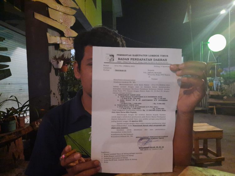 Bapenda Lotim Tebar Ancaman Bagi Penyewa PTC Menunggak