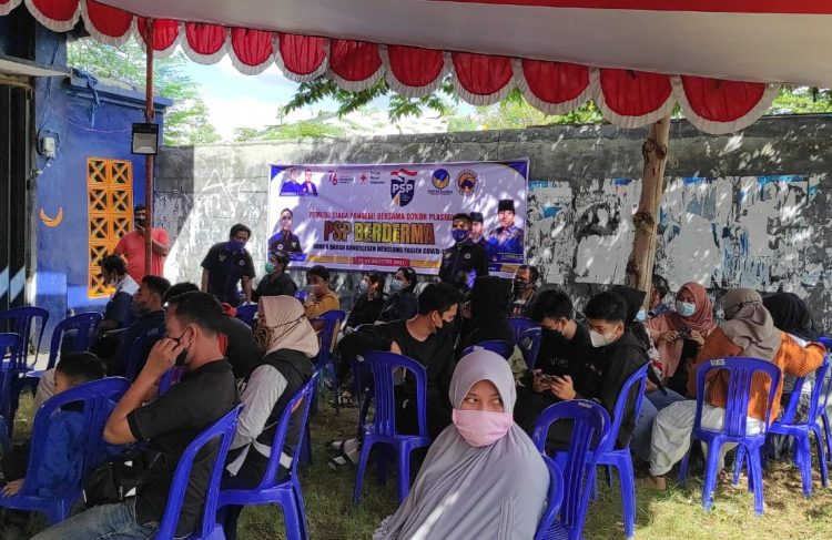 DPD NasDem Lotim Gelar Vaksin Massal dan Donor Darah melalui Program PSP Berderma