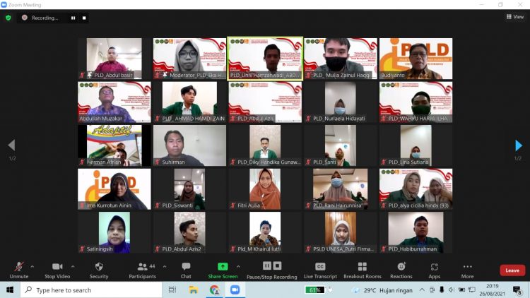 PLD FIP UNHAM Lakukan Studi Banding Dengan UNESA Lewat Meeting Zoom ‎