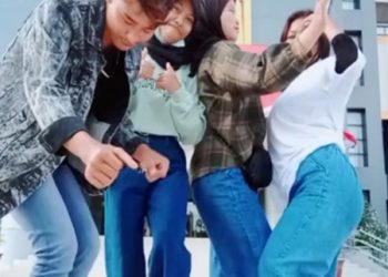 Viral Vidio Tiktok Empat Orang Sedang Berjoget  Di Kantor Bupati Lotim Tanpa Prokes