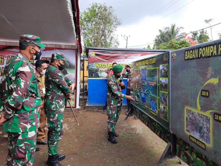 Pangdam IX Udayana Tinjau Lokasi Pembangunan Pompa Hidram di Lotim