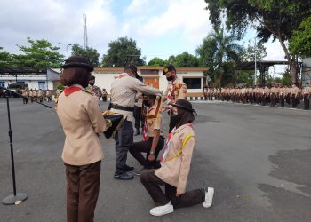 Ratusan Pramuka Penegak Siap Digembleng di Saka Bhayangkara Polres Lotim