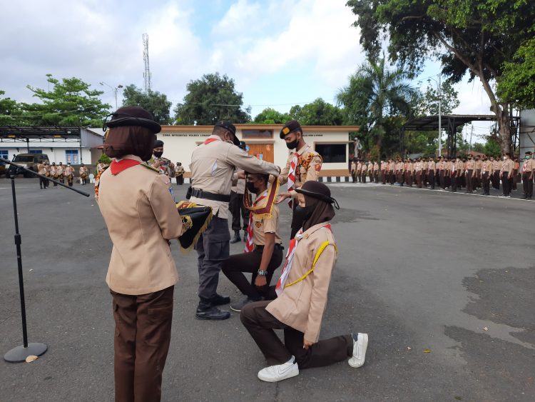 Ratusan Pramuka Penegak Siap Digembleng di Saka Bhayangkara Polres Lotim