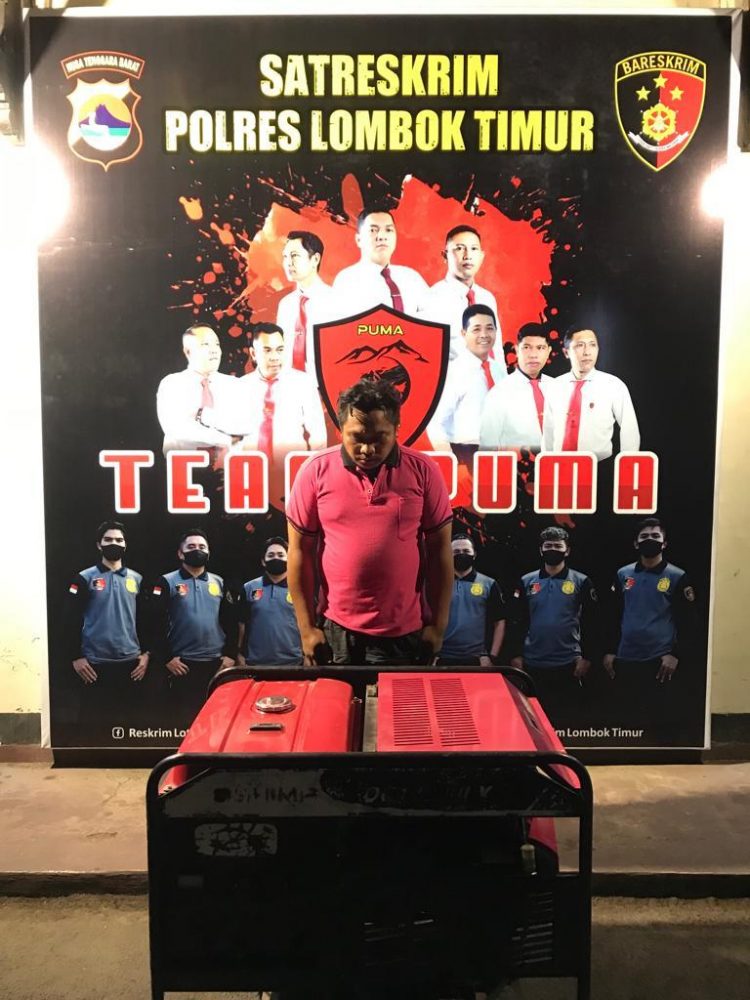 Warga Gandor Diborgol Polisi Karena Mencuri di Rumdis Kepala Bank NTB