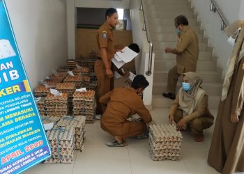 Waduh, Kantor Bupati Lotim Berubah Jadi Tempat Jual Telur Bagi ASN ‎