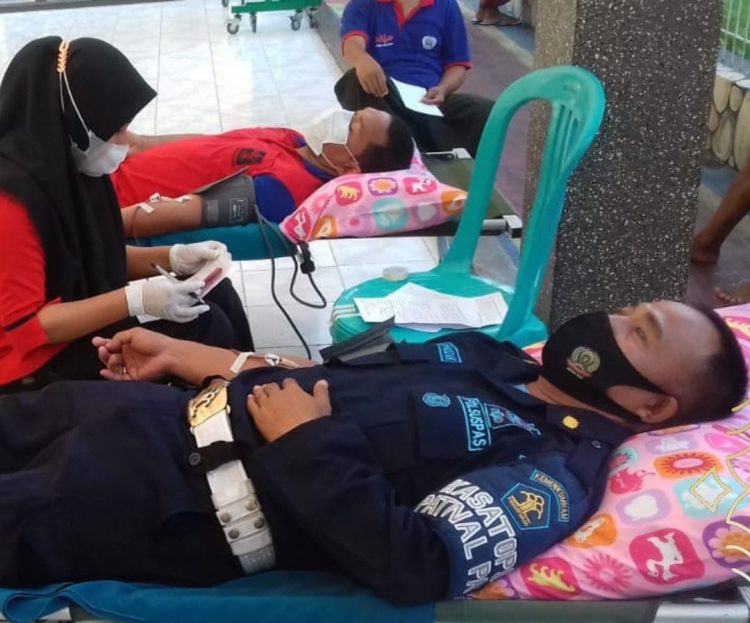 Lapas Kelas IIB Selong Gelar Donor Darah