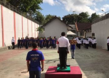 Lapas Kelas II Selong Gelar Apel Kesadaran Berbangsa dan Bernegara‎