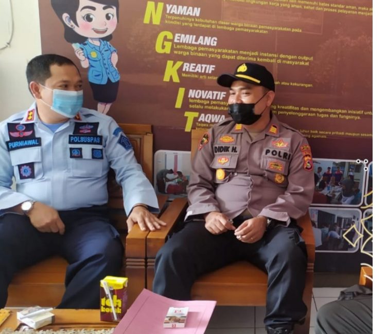 Kabag SDM Polres Lotim Kunjungi Lapas Kelas IIB Selong Kanwil Kumham NTB