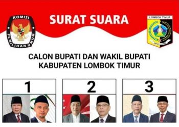 Viral,Surat Suara Calon Bupati dan Wakil Bupati Lotim Beredar,KPU Bungkam