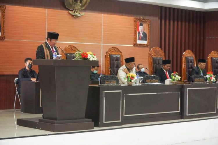 Wakil Bupati Lotim Sampaikan Laporan Pertanggungjawaban Pelaksanaan APBD