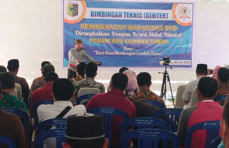 Untuk Meningkatkan Kapasitas BPD. Forum BPD Lotim Gelar Bimtek