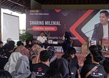 Haerul Warisin Sharing Bareng Milenial, Disertai Pengumuman Pemenang Lomba Desain HW