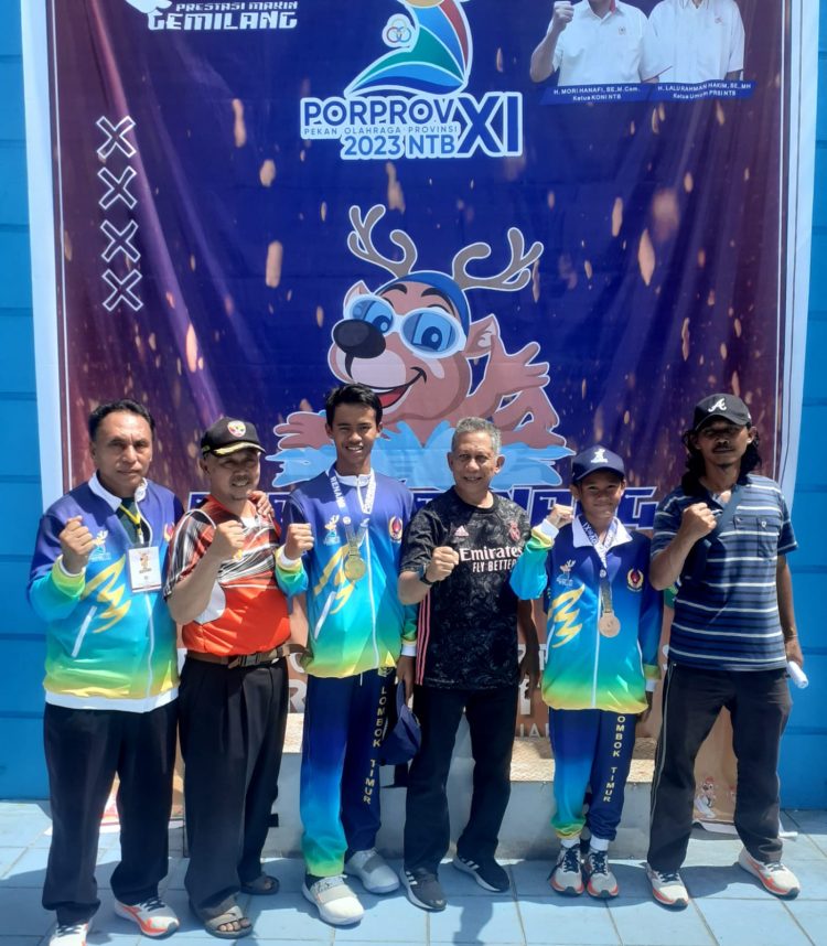 Lotim Awali Medali Emas dari  Cabor Renang Porprov NTB ke XI