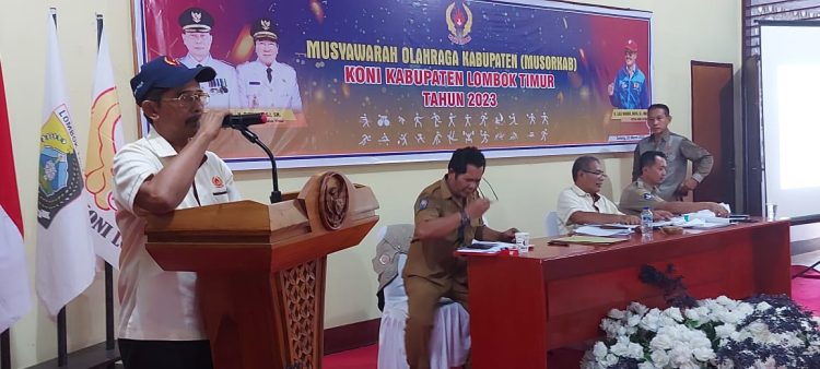 Makbul Maya Terpilih Secara Aklamasi Jadi Ketua KONI Lotim