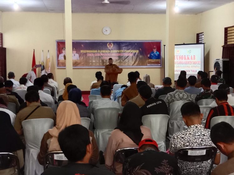 Dibalik Musorkab KONI Lotim, Bupati Ucapkan Terima Kasih