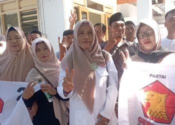 Hj.Masruriaini Alias Ummi Sarkawi Siap Rebut Kursi Dewan Lotim Lewat Partai Gerindra