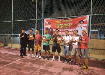 Pasangan Arga dan Aldo Rebut Juara 1 Kejuaraan Tenis Lapangan Sinergitas