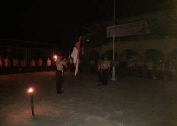 Upacara Ulang Janji Dalam Rangka HUT Pramuka Ke-62  Tingkat Kwarran Selong Hidmat 