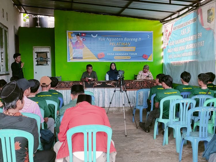 Pemuda Desa Denggen Timur Dilatih Buat Konten Creator, Demi Wujudkan Kampung Konten ‎