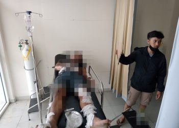 Tong Gas Bocor, Lima Warga Brebes Tersambar Api di Sandubaya, Barakhir di IGD Karena Luka Bakar