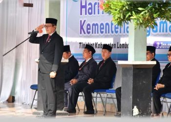 Pj Bupati Lotim Irup Hari Amal Bakti Kementerian Agama 