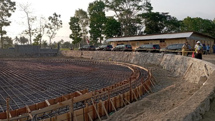 Pembangun IPA pada Proyek SPAM pantai Selatan.(foto/dok)