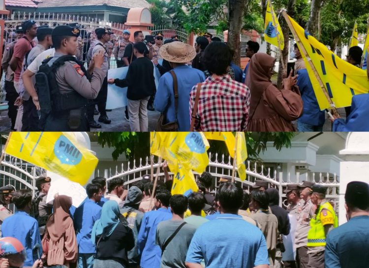 Bawaslu Digoyang, KPU Lotim Digedor Mahasiswa