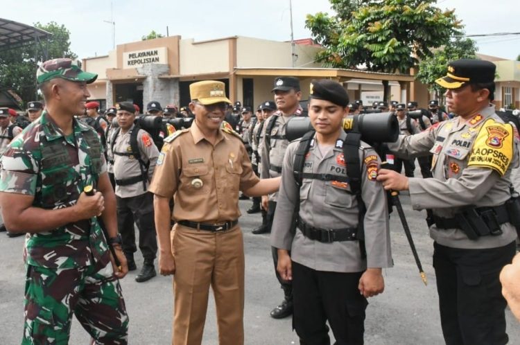 Pj Bupati Lotim Hadiri Apel Pengamanan Pemilu 