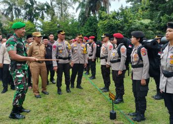 Apel Pergeseran Pasukan PAM Pemilu 2024, Ini Penekanan Forkopimda Lombok Timur