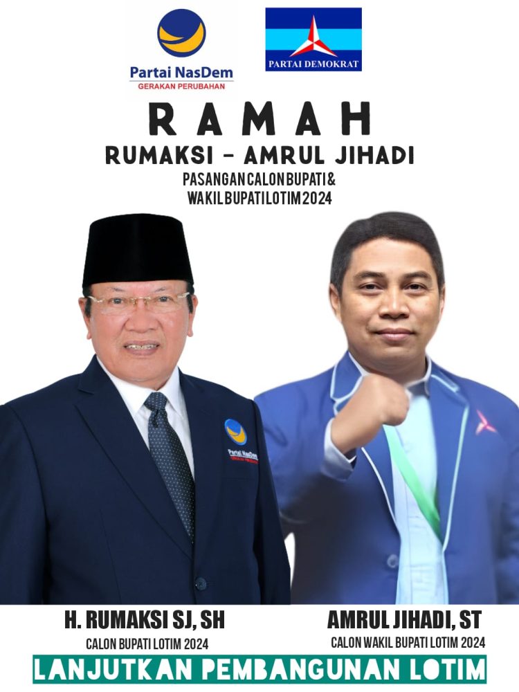 Paket RAMAH Diyakini Bakal Jadi Poros Kuat di Pilkada Lombok Timur