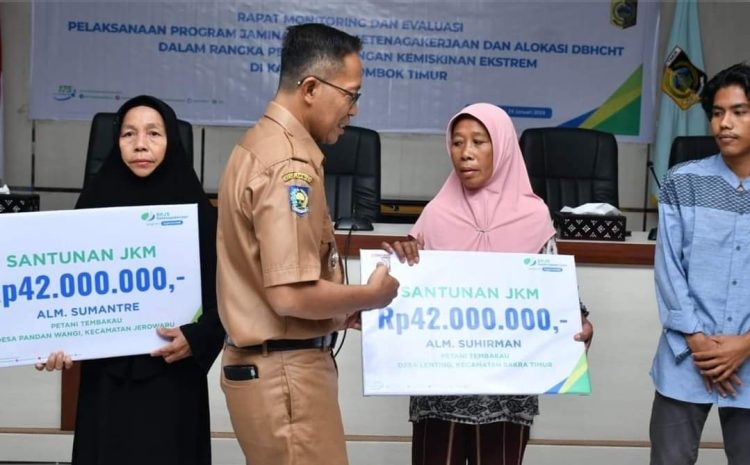 Pemkab Lotim Asuransikan Pekerja Sektor Pertanian‎