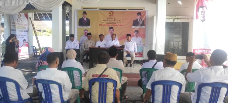 Alasan Sibuk, Ketua DPC Partai Gerindra Lotim Tak Hadiri Deklarasi Ketua DPD NTB Jadi Cagub